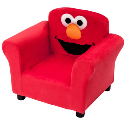 Image of Delta Children Sesame Street Elmo Upholstered Kids Chair - Red