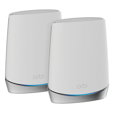 Image of NETGEAR Orbi 8-Stream Tri-Band AX4200 Whole Home Mesh Wi-Fi 6 System (RBK752-100CNS) - 2 Pack