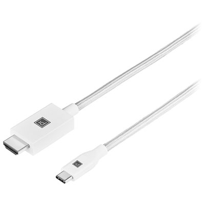 Platinum 2m (6.5 ft.) USB-C to 4K HDMI Cable - White - Only at Best Buy Solid cable, works well!