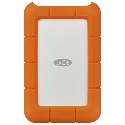 Image of LaCie Rugged 5TB USB-C Portable External Hard Drive for PC/Mac (STFR5000800) - Orange