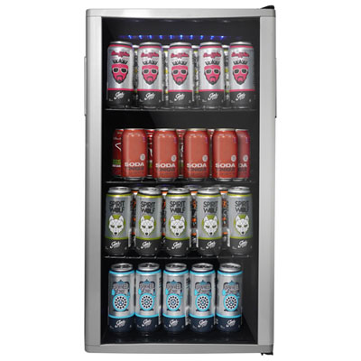 Danby 3.5 Cu. Ft. Freestanding 120-Can Beverage Centre (DBC121A1BLP) - Platinum Good looking fridge