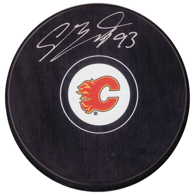 Image of Framesworth Calgary Flames: Sam Bennett Signed Puck
