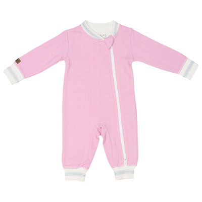 Image of Juddlies Cottage Cotton Jumpsuit - Newborn - Sunset Pink