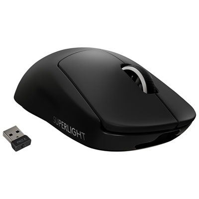 Logitech G Pro X Superlight 25600 DPI Wireless HERO Optical Gaming Mouse -  Black | Best Buy Canada