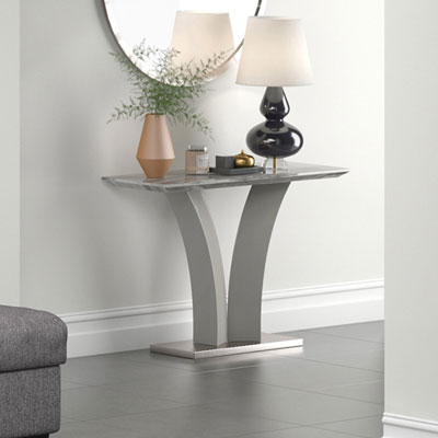 Image of Napoli Contemporary Console Table - Grey