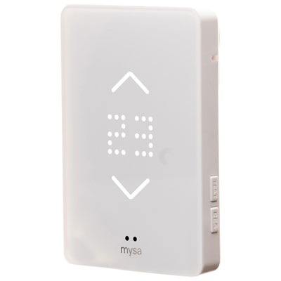 Mysa Smart Wi-Fi Thermostat for Electric In-Floor Heating - White This is our first in-floor heating thermostat from Mysa