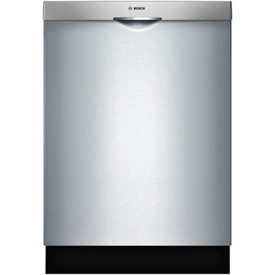 Image of Bosch 24   46dB Built-In Dishwasher with Stainless Steel Tub (SHSM53B55N) - Stainless Steel