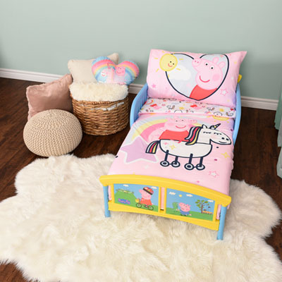 Image of Peppa Pig 3-Piece Toddler Bedding Set - Pink
