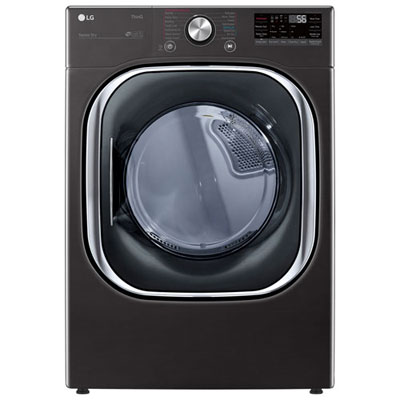 LG 7.4 Cu. Ft. Electric Steam Dryer (DLEX4500B) - Black Steel - Open Box - Perfect Condition