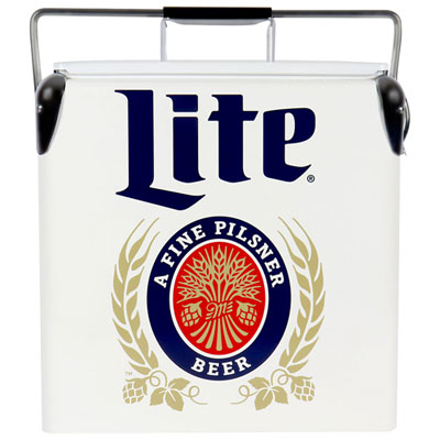 Image of Miller Lite 0.47 Cu. Ft. Ice Chest Cooler (MLVIC-13) - White