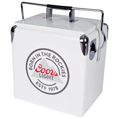 Image of Coors Light 0.47 Cu. Ft. Ice Chest Cooler (CLVIC-13) - Grey