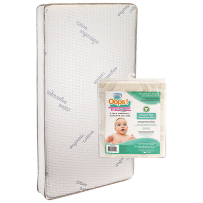 Image of Simmons Organic Touch Super Firm Mattress w/ Organic Cotton Cover & Mattress Protector - Only at Best Buy