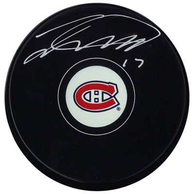 Frameworth Montreal Canadiens: Hockey Puck Signed By Josh Anderson
