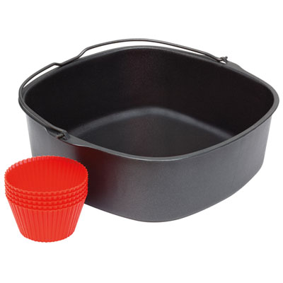 Image of Philips Baking Pan for Air Fryer - Black/Red