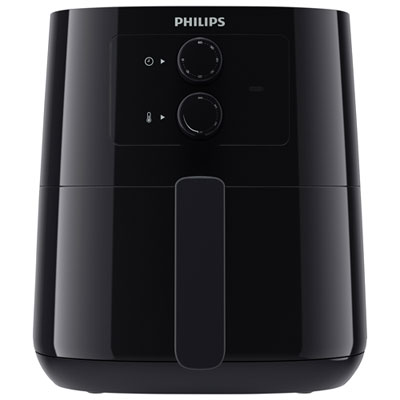 Image of Philips Essential Compact Analog Air Fryer - 4.1L (4QT) - Black