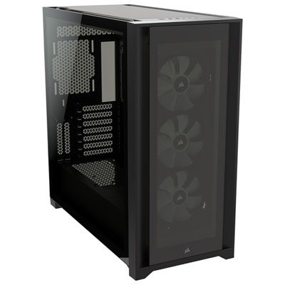 Image of Corsair iCUE 5000X RGB Mid-Tower ATX Computer Case - Black
