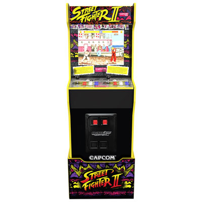 Image of Arcade1Up Street Fighter II Capcom Legacy Edition Arcade Machine with Riser