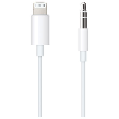 Apple 1.2m (3.9 ft.) Lightning/3.5mm Audio Cable - White I bought this product because my car dosent have bluetooth, and me having an iphone which dosent have an auxiliary port