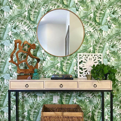 Image of NuWallpaper Maui Peel and Stick Wallpaper - Green