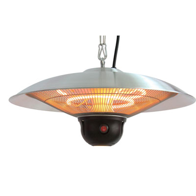 Image of EnerG+ HEA-21522 Hanging Electric Infrared Heater - 5,100 BTU - Silver