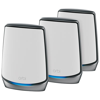 Image of NETGEAR Orbi Tri-Band AX6000 Whole Home Mesh Wi-Fi 6 System (RBK853-100CNS) - 3 Pack