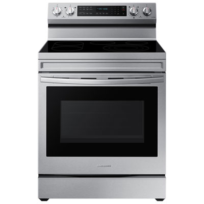 Samsung 30" 6.3 Cu. Ft. True Convection Electric Air Fry Range (NE63A6711SS) - Stainless