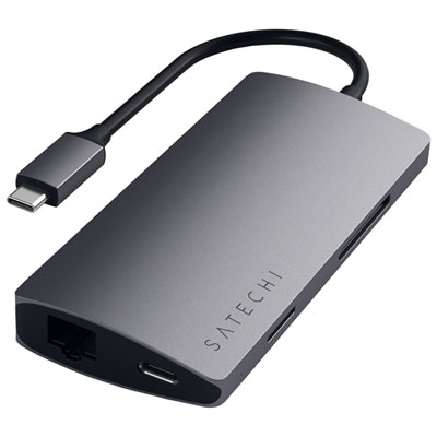 Satechi V2 8-Port USB-C Multi-Port Adapter with 4K HDMI & Ethernet (ST-TCMA2M) - Space Grey Does not get too hot and I love that it has an ethernet port as well