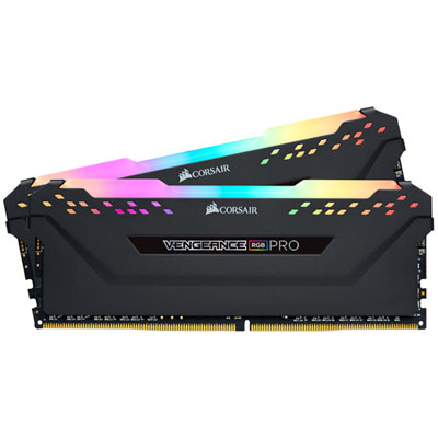 Corsair Vengeance RGB Pro 32GB (2 x 16GB) DDR4 3600MHz Desktop Memory (CMW32GX4M2D3600C18) RGB Ram 32gb