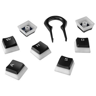 Image of HyperX Mechanical Keyboard Pudding Keycaps - Full Set - Black - English
