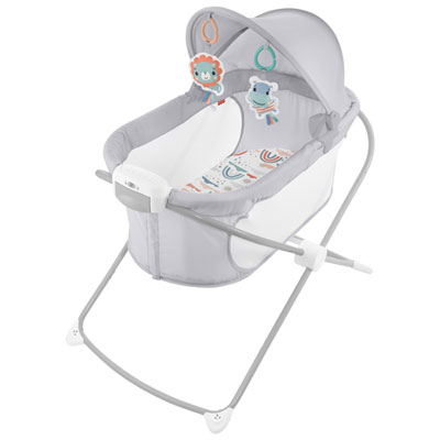 Image of Fisher Price Soothing View Projection Bassinet - Rainbow Showers