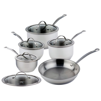 Image of Meyer Nouvelle 10-Piece Cookware Set - Stainless Steel