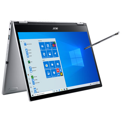 "Acer Spin 3 13.3"" Touchscreen 2-in-1 Laptop - Intel Core i5-1135G7 - 8GB DDR4 - 512GB SSD - Windows 10 - Silver"