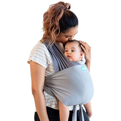 Image of Moby Easy-Wrap Front Wrap Carrier - Smoked Pearl
