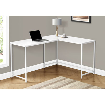 Image of Monarch Corner 58.25  W Computer Desk - White