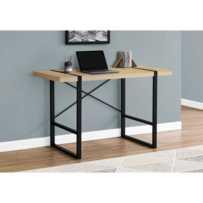 Monarch 49"W Computer Desk - Natural/Black