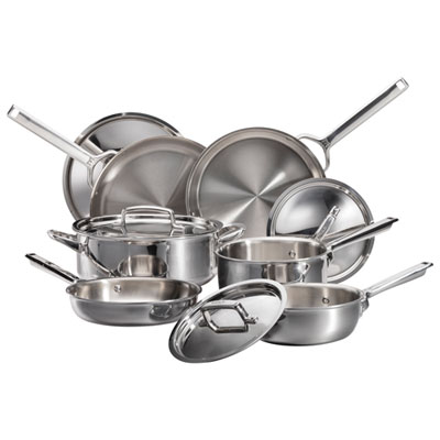 Image of Wolf Gourmet 10-Piece Stainless Steel Cookware Set