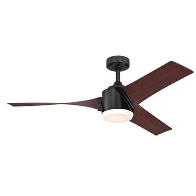 Image of Westinghouse Evan 52   Indoor Ceiling Fan with LED Light Kit – Matte Black