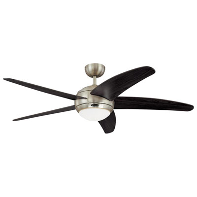 Image of Westinghouse Bendan 52” Indoor Ceiling Fan with LED Light Kit – Satin Chrome