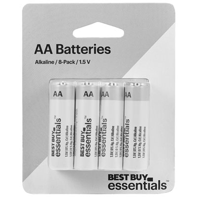 Best Buy Essentials AA Alkaline Batteries - 8 Pack Batteries