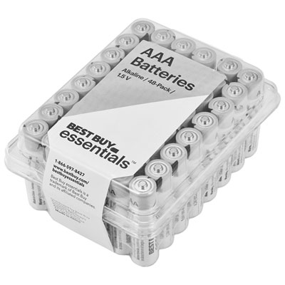Image of Best Buy Essentials AAA Alkaline Batteries - 48 Pack - Only at Best Buy