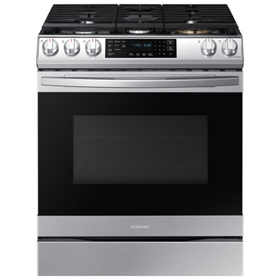 "Samsung 30"" 6.0 Cu. Ft. True Convection Range (NX60T8511SS/AA) -Stainless - Open Box - Scratch & Dent"