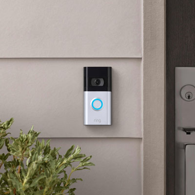 Ring Wi-Fi Video Doorbell 4 - Satin Nickel | Best Buy Canada