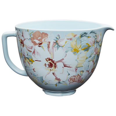 KitchenAid 5Qt Ceramic Stand Mixer Bowl - White Gardenia
