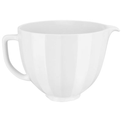 KitchenAid 5Qt Ceramic Stand Mixer Bowl - White Shell