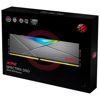 XPG Spectrix D50 32GB (2 x 16GB) DDR4 3200MHz Desktop Memory