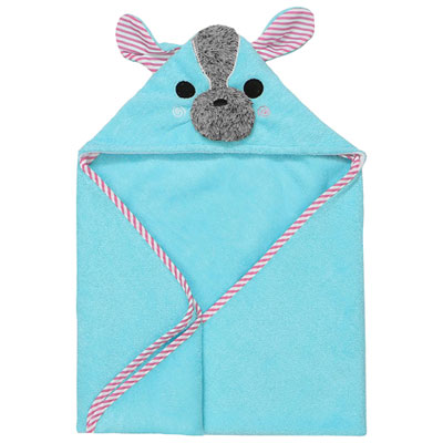 Image of Zoocchini Kids Plush Terry Hooded Bath Towel - 0 to 18 Months - Yorkie