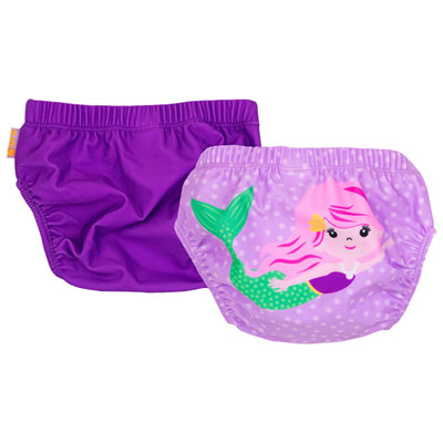 Image of Zoocchini Knit Swim Diaper - 6 to 12 Months - Set of 2 - Mermaid