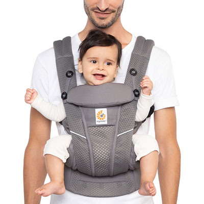 Ergobaby Omni Breeze Four Position Baby Carrier - Graphite Grey