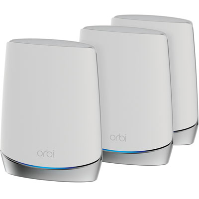 Image of NETGEAR Orbi 8-Stream Tri-Band AX4200 Whole Home Mesh WiFi 6 System (RBK753S-100CNS) - 3 Pack