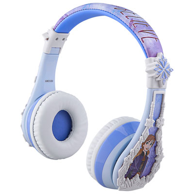 KIDdesigns Frozen 2 Over-Ear Noise Cancelling Bluetooth Kids Headphones - Blue Great headphones for kids